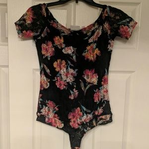 Off the shoulder body suit